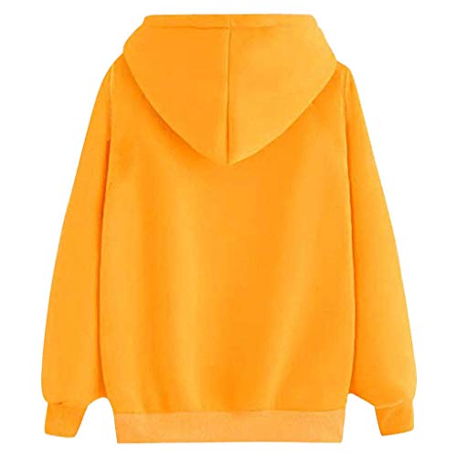 Mujer Sudadera Invierno Chaqueta con Capucha Estampada Casual Pata Manga Larga Suéter Abrigo Jersey Mujer Otoño-Invierno Talla Grande Hoodie riou