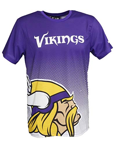 New Era Minnesota Vikings T Shirt/tee NFL Gradient tee Purple - L