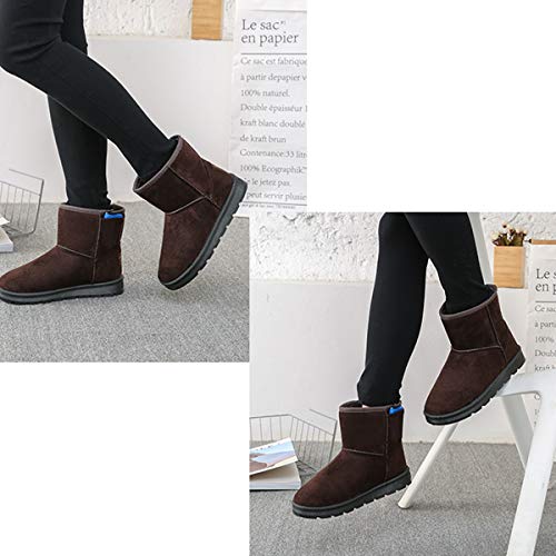 NICOLIE Botas Eléctricas De Invierno para Hombre, Zapatos De Nieve, Zapatos De Plantillas De Calefacción Cálida con Alimentación USB - Negro - 41