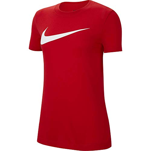 NIKE Camiseta para Mujer Team Club 20 tee, Mujer, Camiseta, CW6967-657, Rojo/Blanco, Small