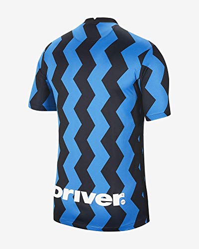 NIKE Inter Y NK BRT Stad JSY SS Hm T-Shirt, Unisex niños, Blue Spark/White Full Sponsor, L