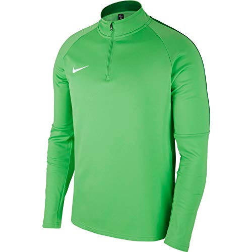 NIKE M NK Dry Acdmy18 Dril Top LS Long Sleeved t-Shirt, Hombre, Lt Green Spark/Pine Green/White, M