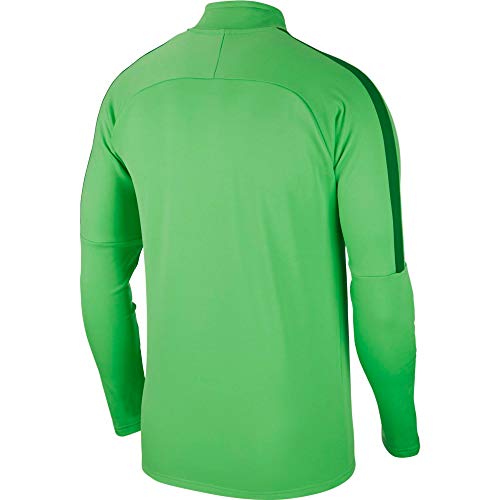 NIKE M NK Dry Acdmy18 Dril Top LS Long Sleeved t-Shirt, Hombre, Lt Green Spark/Pine Green/White, M