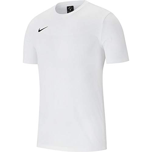 NIKE M tee TM Club19 SS Camiseta de Manga Corta, Hombre, White/White/White/Black, S