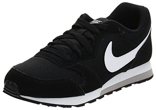 Nike MD Runner 2 (GS), Zapatillas de Correr Unisex Adulto, Negro (Black/Wolf Grey/White), 38 EU