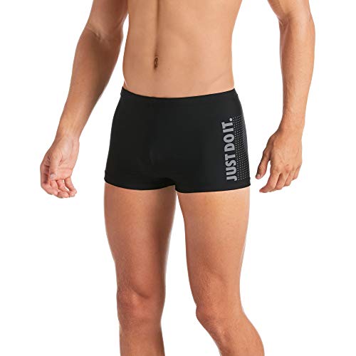 NIKE Square Leg Bañador, Hombre, Black, M