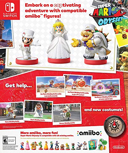 Nintendo - Colección Super Mario, Figurina Amiibo Bowser Odyssey