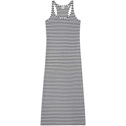 O'NEILL LW Racerback Jersey Vestidos y Monos para Mujer, Mujer, Vestidos/Monos, 9A8912, Negro, Blanco, S