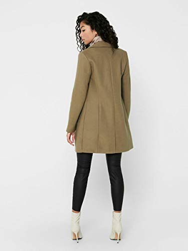 Only ONLCARMEN Wool Coat CC OTW Abrigo de lana, marrón claro, M para Mujer