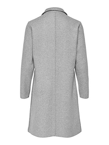 Only ONLCARRIE Bonded Coat OTW Noos Abrigo, Light Grey Melange, S para Mujer