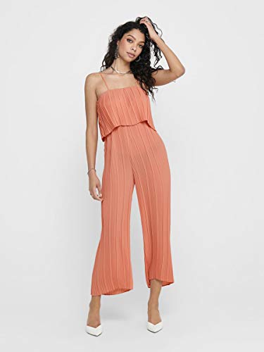 Only Onlkelina Strap Jumpsuit Wvn Mono, Marrón (Terra Cotta), 38 Mujer