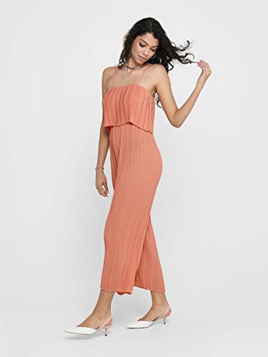 Only Onlkelina Strap Jumpsuit Wvn Mono, Marrón (Terra Cotta), 38 Mujer