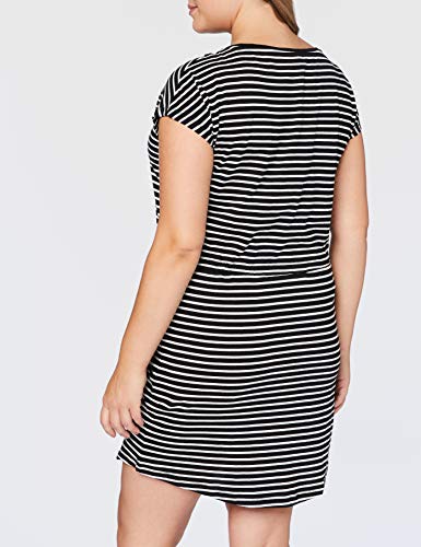 Only Onlmay S/s Dress Noos Vestido, Multicolor (Black Stripes: Thin Stripe Cl. Dancer), 42 (Talla del Fabricante: Large) para Mujer