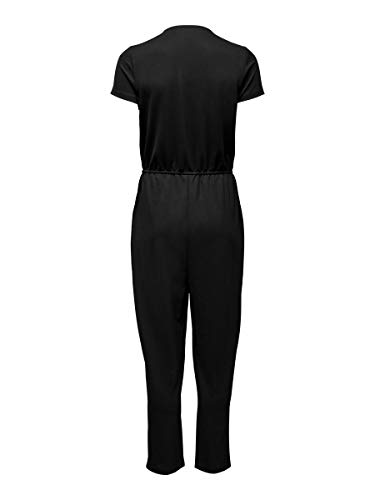 Only ONLMONNA Capsleeve Jumpsuit JRS Mono Largo, Negro, S Mujer