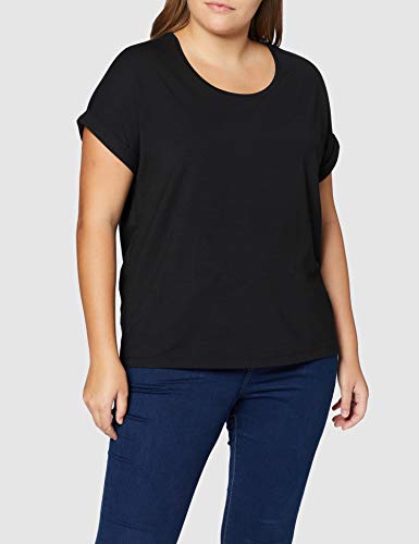 Only Onlmoster S/s O-Neck Top Noos Jrs Camiseta, Negro (Black Detail: Solid Black), 42 (Talla del Fabricante: Large) para Mujer