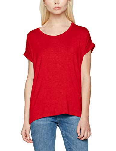 Only Onlmoster S/s O-Neck Top Noos Jrs Camiseta, Rojo (High Risk Red High Risk Red), 36 (Talla del Fabricante: X-Small) para Mujer