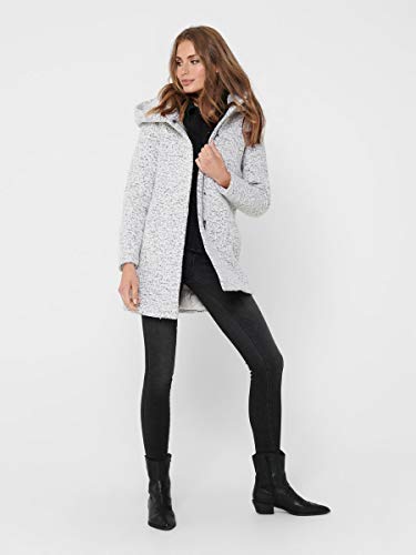 Only ONLNEWSEDONA Wool Coat CC OTW Abrigo de mezcla de lana, Cloud Dancer, XS para Mujer