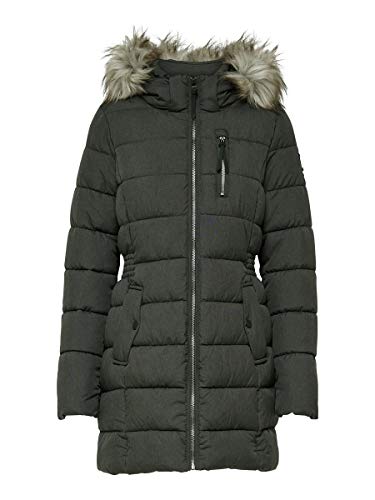 Only Onlnorth Nylon Coat CC Otw Abrigo, Negro (Black Black), 38 (Talla del fabricante: Small) para Mujer