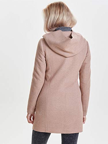 Only onlSEDONA Light Coat OTW Noos Abrigo, Marrón (Mocha Mousse Detail:Melange), 38 (Talla del Fabricante: Medium) para Mujer