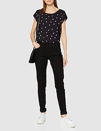 Only Onlvic SS AOP Top Noos Wvn Camiseta, Multicolor (Night Sky AOP:Gold Dots), 38 (Talla del Fabricante: 36) para Mujer