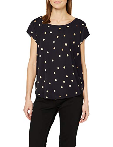 Only Onlvic SS AOP Top Noos Wvn Camiseta, Multicolor (Night Sky AOP:Gold Dots), 38 (Talla del Fabricante: 36) para Mujer