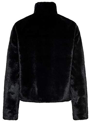 Only Onlvida Faux Fur Jacket Otw Noos Chaqueta, Negro (Black Black), Small para Mujer