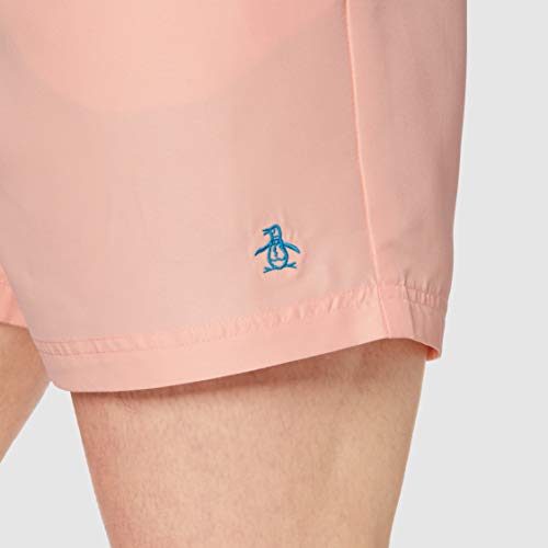 Original Penguin Daddy Swim Short, Rosa (Impatients Pink 682), Medium para Hombre