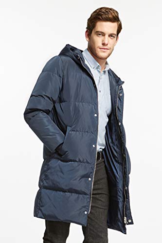 Orolay Hombre Chaqueta Gruesa Abrigo de Invierno cálido Armada Large