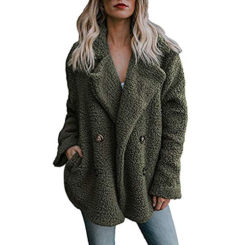 Overdose Chaqueta De Invierno para Mujer Casual Outwear Parka Cardigan Slim Coat Overcoat Invierno Abrigo