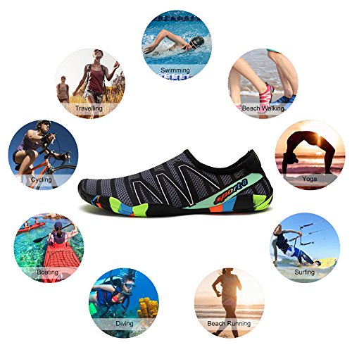 Padgene Zapatillas de Agua de Material Sintético Unisex Adulto Nuevos Zpatos de Ntación/Pies Atideslizantes Beach Zapatos/de Bceo Ocio Outdoor