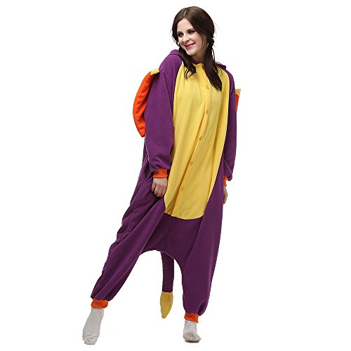 Pijamas Animales Mujer Disfraces de Cosplay para Adultos Pijama Enteros Dragon, M