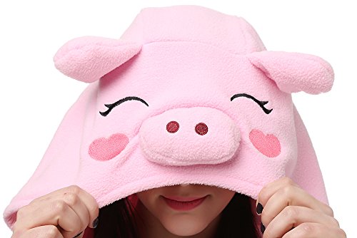 Pijamas de Animales de Una Pieza Unisexo Adulto Traje de Dormir Cosplay Pijama Cerdo,LTY53,L