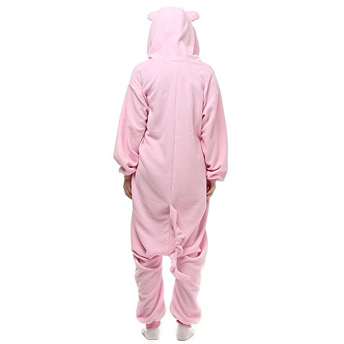 Pijamas de Animales Disfraces Onesie Animal para Adultos Mono Cosplay Pijama Cerdo Invierno Unisex Mujeres y Hombres,LTY53,M