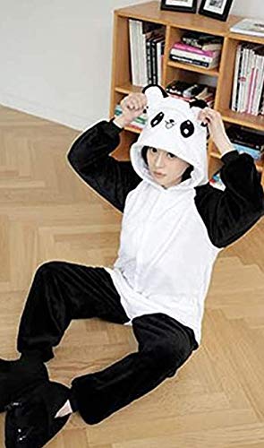 Pijamas Disfraces Onesie Animal Adultos Kigurumi Carnaval Halloween o Fiesta Espectáculo Navideño Mono Cosplay Ropa Interior de Zoológico Invierno Unisex Mujeres y Hombres (Panda 4, S)