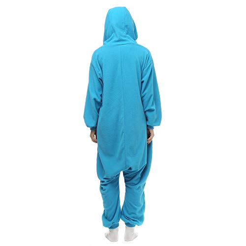 Pijamas Enteros Carnaval Cosplay Adulto Ropa de Dormir Hombre Camisones Disfraces Plaza Sésamo Ropa Pijamas de Una Pieza Mujer