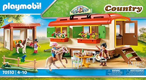 PLAYMOBIL Country 70510 Ponycamp - Cochecito de Pijama, a Partir de 4 años