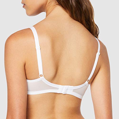 Playtex Soutien-Gorge Emboitant Avec Armatures Essential Elegance Sujetador con Aros, Blanco (Blanc 000), 100D para Mujer