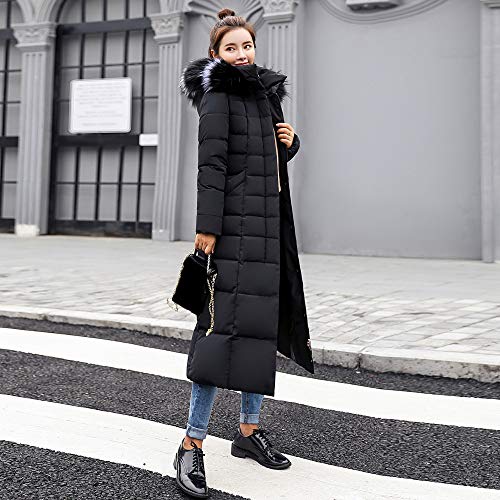 POLP Abrigos mujer Abrigo Acolchado Impermeable Invierno Ultra-Caliente con Capucha Mujer Invierno Parka Largo Caliente Chaqueta Manga Larga Capucha Abrigos de Pelo Mujer Invierno