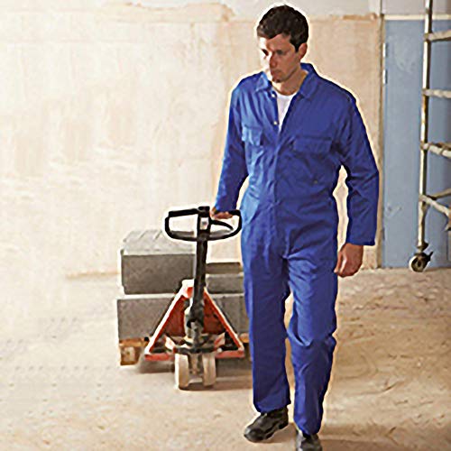 Portwest - Mono de trabajo polyalgodón Modelo EURO (S999) hombre/caballero - Ropa de trabajo (2XL x Regular/Azul )