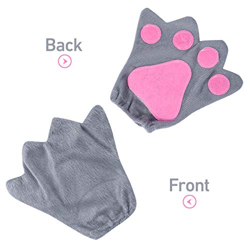 PRETYZOOM 4pcs Disfraz de Labo para Niños Conjunto de Diadema con Orejas Animal Guantes Cola y Pajarita Traje de Costume para Fiesta Carnaval