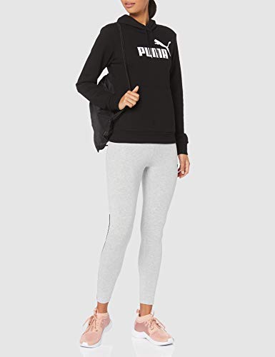 PUMA ESS Logo Hoody TR Sweatshirt, Mujer, Cotton Black, S