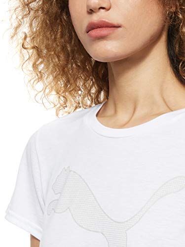 PUMA Evostripe tee Camiseta, Mujer, Puma White, S