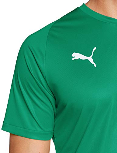 PUMA LIGA Jersey Core T-Shirt, Hombre, Pepper Green-Puma White, XL