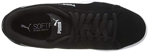 PUMA Smash v2, Zapatillas Unisex Adulto, Negro (Black White Silver), 38.5 EU