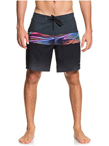 Quiksilver Highline Hold Down 18" - Boardshorts para Hombre Boardshort, Hombre, Black, 32