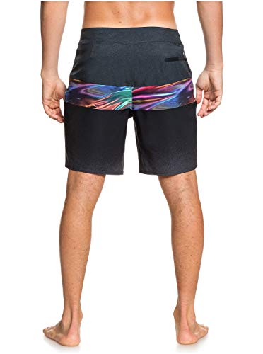 Quiksilver Highline Hold Down 18" - Boardshorts para Hombre Boardshort, Hombre, Black, 32