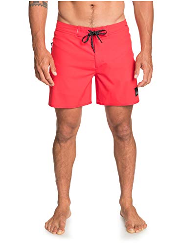 Quiksilver Highline Kaimana 16 Sr Pantalones Cortos, Hombre, Rosa (High Risk Red), 32