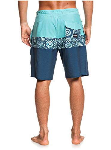 Quiksilver Microdose 19" - Short-Bañador para Hombre Boardshort, Hombre, Majolica Blue, 38