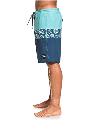 Quiksilver Microdose 19" - Short-Bañador para Hombre Boardshort, Hombre, Majolica Blue, 38