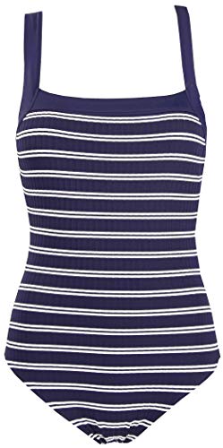 Red Point Beachwear, Mujer, Bañador, Básico, Saboga, Talla ESP: 90B, Azul Marino